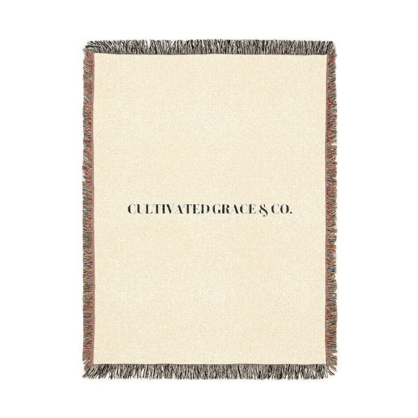 Cultivated Grace & Co. Woven Throw Woven (Neutral & Charcoal)
