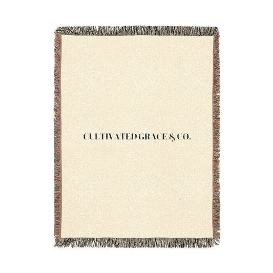 Cultivated Grace & Co. Woven Throw Woven (Neutral & Charcoal)