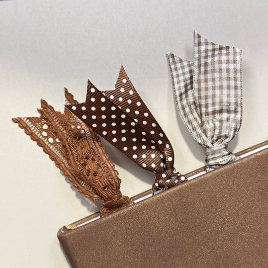Ribbon Paperclip Bookmark - Set of 3