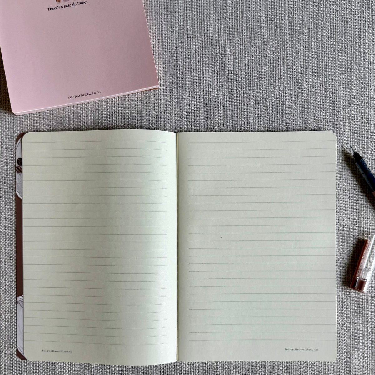 Coffee Lover Add-on Bundle | Latte Notebook, 4 Coffee Pens & Notepad