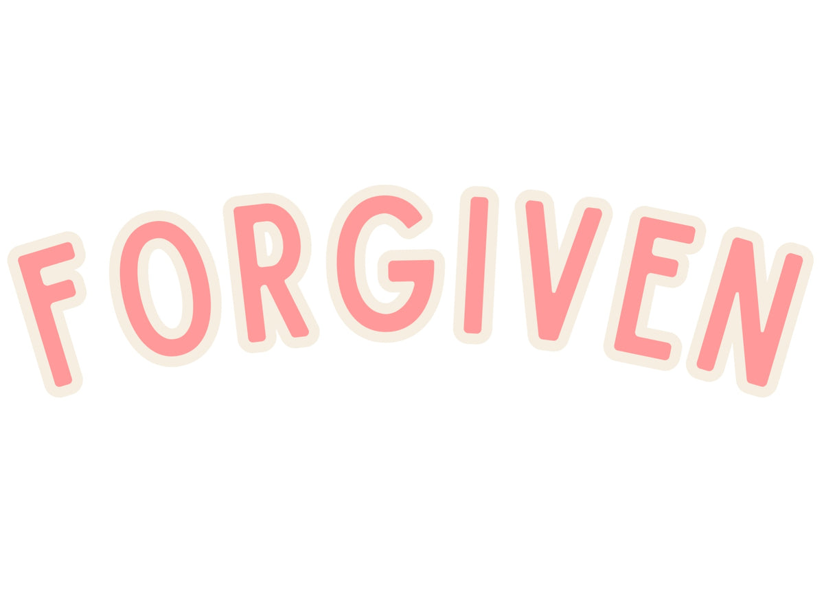 FORGIVEN vinyl decal — Cultivated Grace & Co.