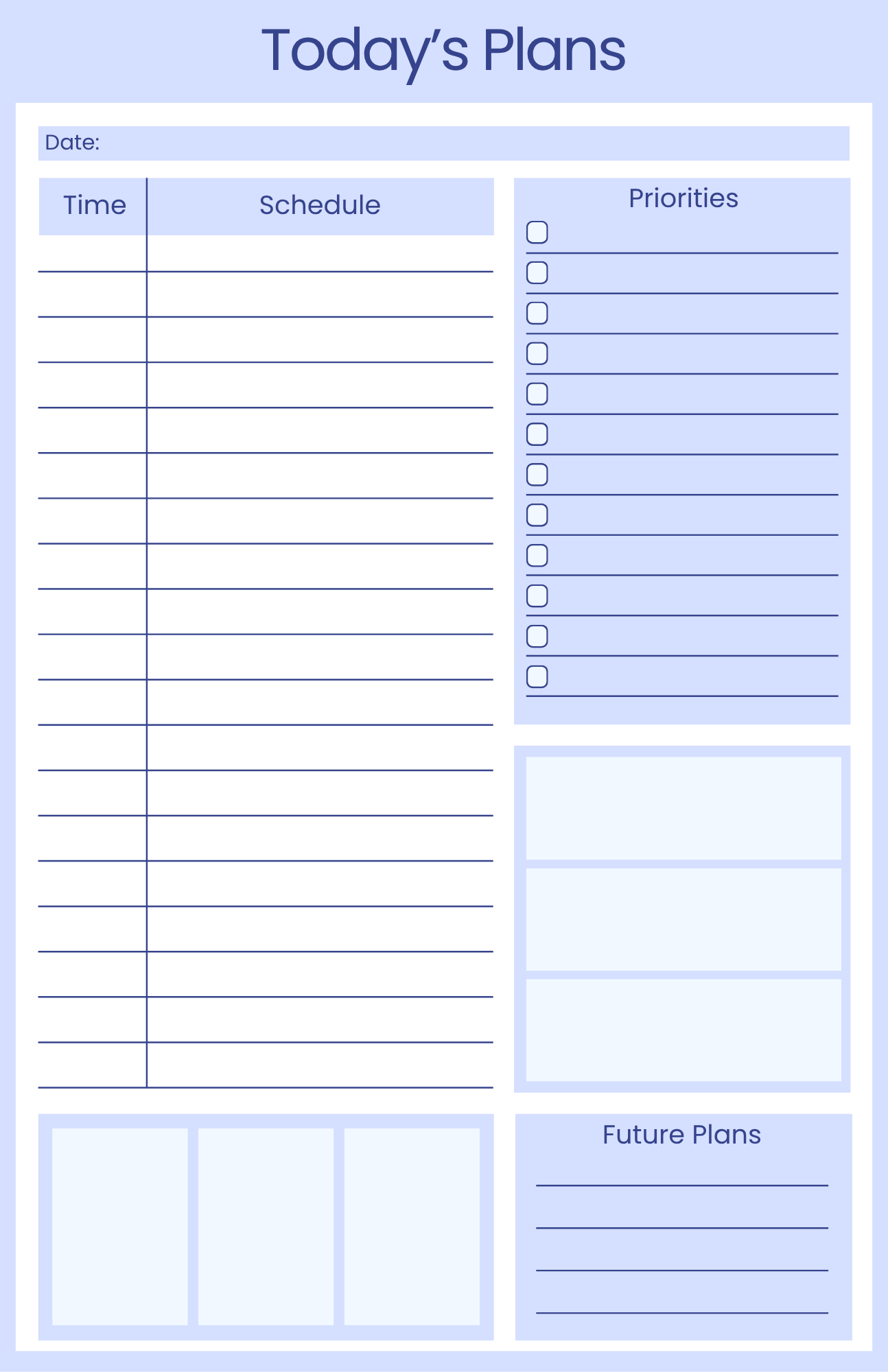 Schedule Notepad – Daily Planner Pad