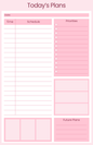 Schedule Notepad – Daily Planner Pad
