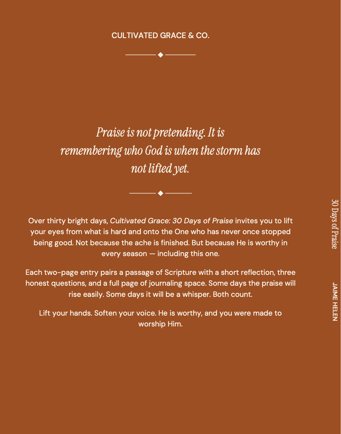 Cultivated Grace: 30 Days of Praise