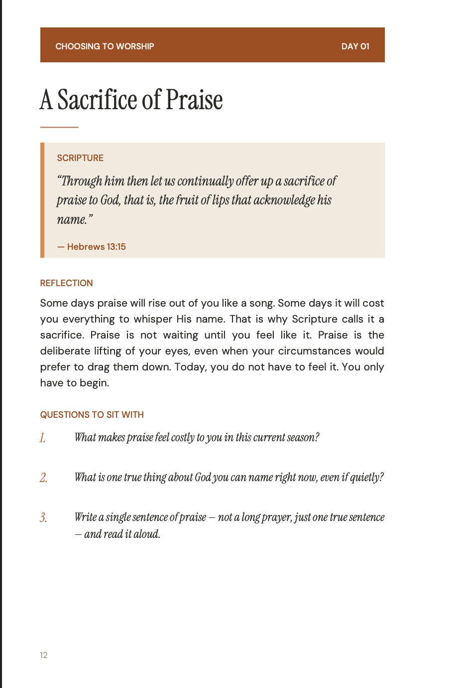 Cultivated Grace: 30 Days of Praise