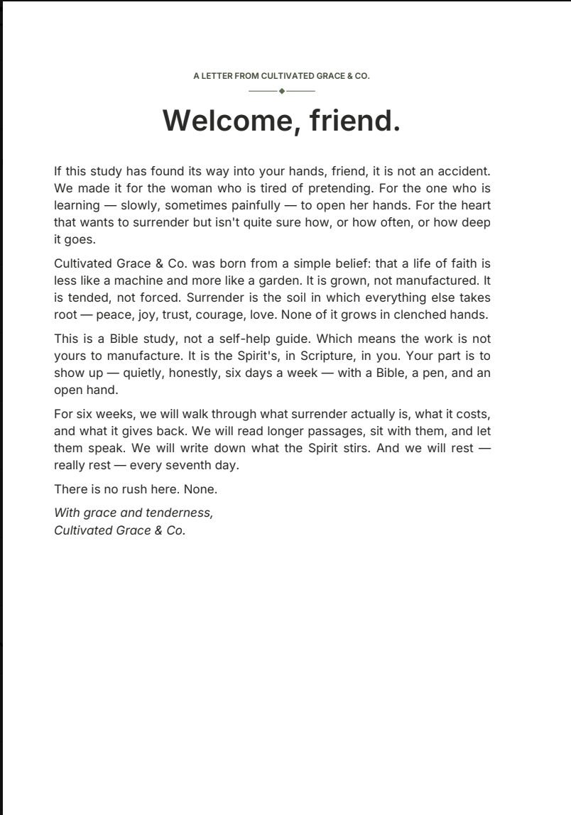 Surrendered - 6 Week Bible Study on Opening Your Hands to the One Who Holds Everything