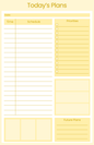 Schedule Notepad – Daily Planner Pad