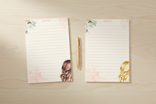 Both Notepads on Desk