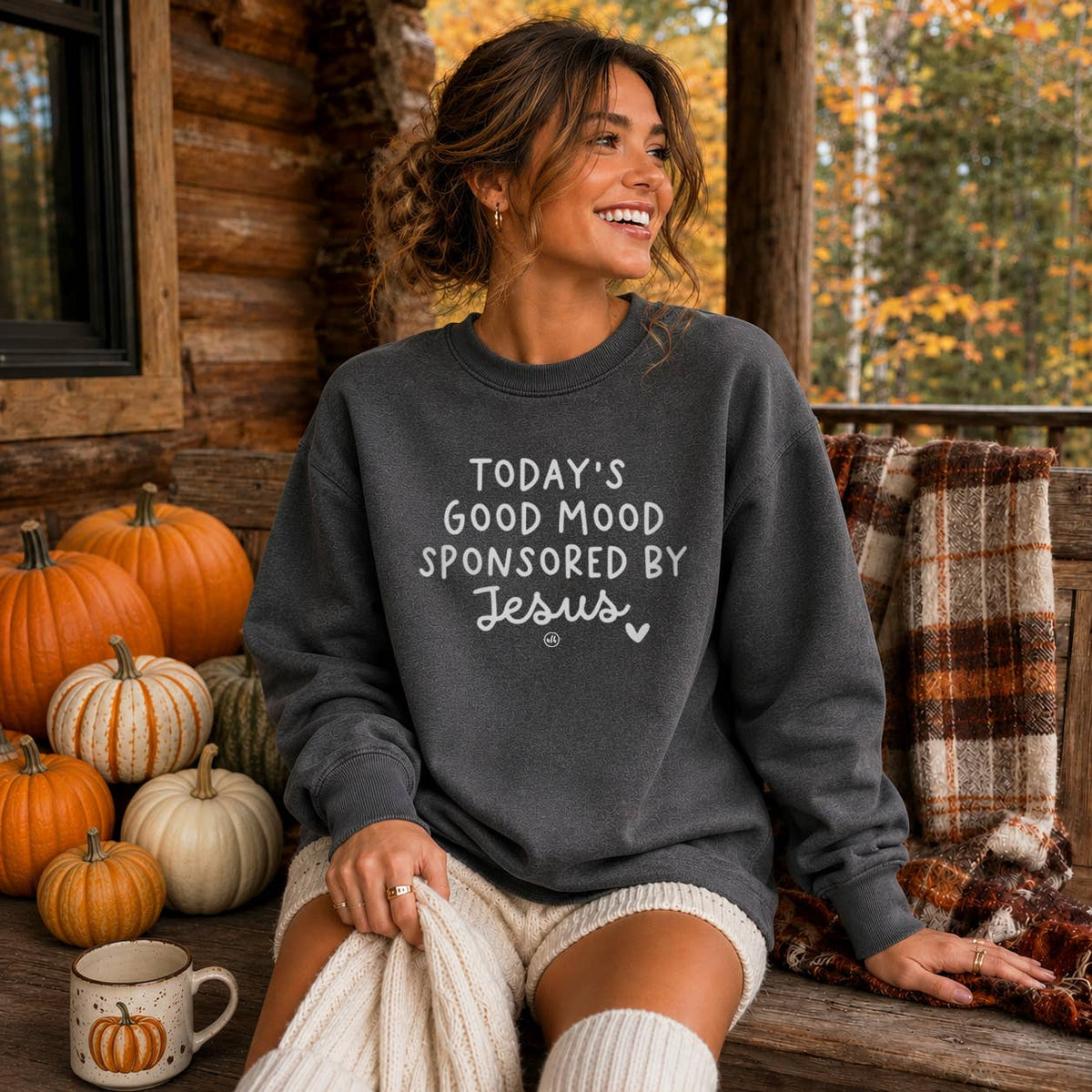 Today's Good Mood Sponsored by Jesus Sweatshirt