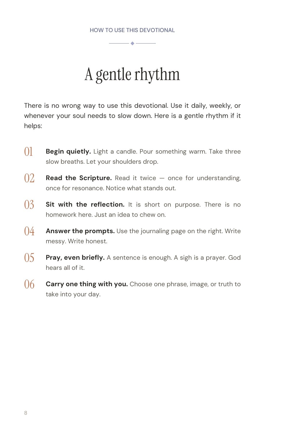 30 Days of Prayer — how to use