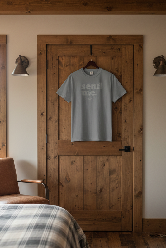 make the send me t shirt more facing forward