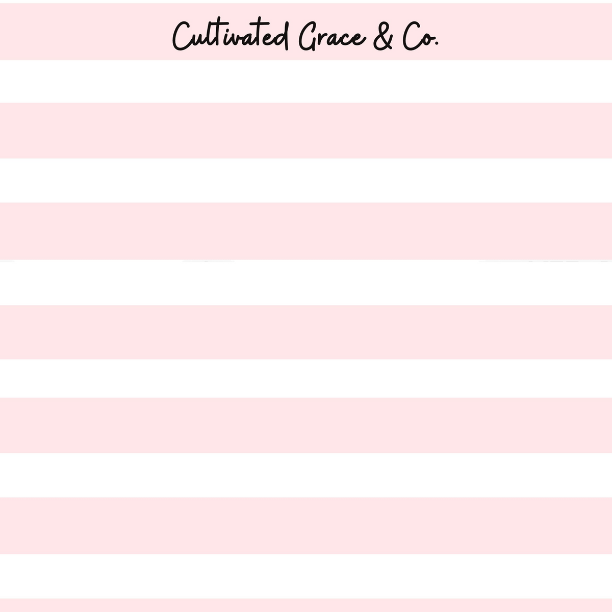 Pink Coffee Stripes Lined Notepad