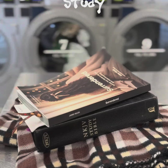 Customer video of the Surrendered Bible study with an NKJV Study Bible and the Week 1 practice