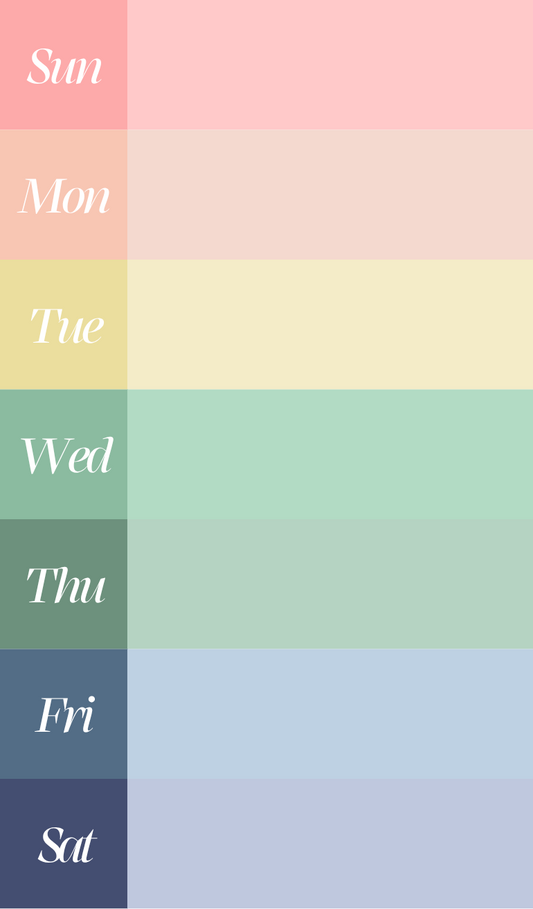 Weekly Desk Planner Pad – Colorful Week-at-a-Glance Notepad