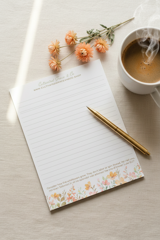 Wildflower Notepad Lifestyle
